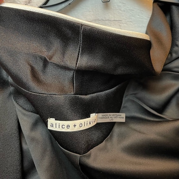 NEW Alice + Olivia Lincoln Print Piped Drawstring Blazer In Dream Castle/ Combo - Picture 15 of 16